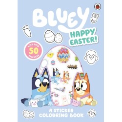 Bluey: Happy Easter!: A Sticker Colouring Book