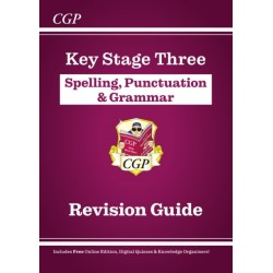KS3 Spelling, Punctuation & Grammar Revision Guide (with Online Edition & Quizzes)