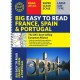 Philip's Big Easy to Read France, Spain & Portugal Road Atlas: (Traveller's edition A3 Spiral)