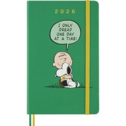 Moleskine Ltd. Ed. Peanuts 2026 12-Month Daily Large Hardcover Notebook: Charlie & Snoopy