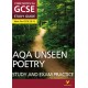 AQA English Literature Unseen Poetry Study and Exam Practice York Notes GCSE - for 2026, 2027 exams: York Notes Series