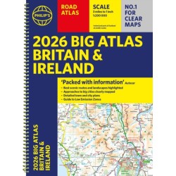 2026 Philip's Big Road Atlas of Britain & Ireland: (A3 Spiral Bound)