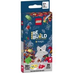 LEGO® Books: ReBuild Activity Cards: Magic (with over 30 activity cards and 25 LEGO elements)