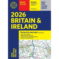 2026 Philip’s Road Atlas Britain & Ireland: (A4 Paperback)