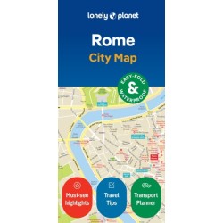 Lonely Planet Rome City Map