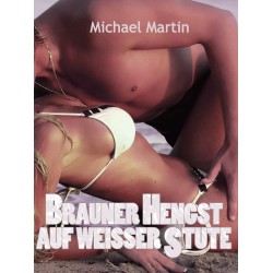 Brauner Hengst auf weisser Stute