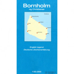 Geodætisk kort Bornholm og Christiansø: 1:50.000 Falset