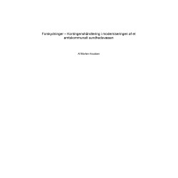 Forskydninger – Kontingenshåndtering i moderniseringen af et amtskommunalt sundhedsvæsen