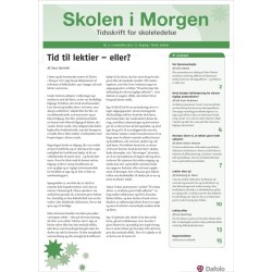 Skolen i Morgen. Nr. 3. November 2013. 17. årgang. Tema: Lektier