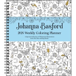 Johanna Basford 12-Month 2026 Weekly Coloring Calendar