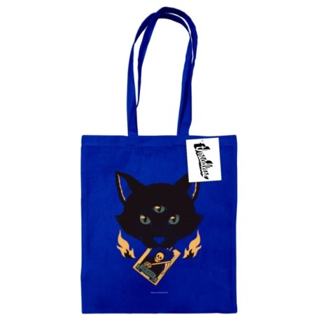 Tobe Fonseca (Cat Tarot Death) Blue Tote Bag