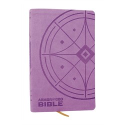 NKJV Armor of God Bible, Purple Leathersoft (Children’s Bible, Red Letter, Comfort Print, Holy Bible): New King James Version