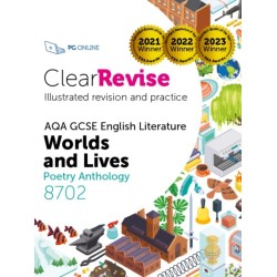 ClearRevise AQA GCSE English Literature 8702- Worlds and Lives Poetry Anthology