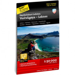 Lofoten : Vestvågøya - Leknes 1:30 000