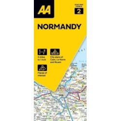 AA Road Map Normandy