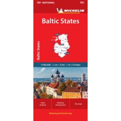 Baltic States - Michelin National Map 781