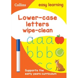 Lower Case Letters Age 3-5 Wipe Clean Activity Book: Ideal for Home Learning