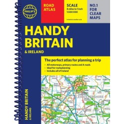 Philip's Handy Atlas Britain: Spiral A5