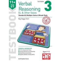 11+ Verbal Reasoning Year 5-7 GL & Other Styles Testbook 3: Standard & Multiple-choice 6 Minute Tests