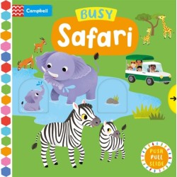 Busy Safari: A Push, Pull, Slide Book