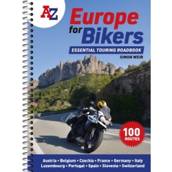 A -Z Europe for Bikers: 100 Scenic Routes Around Europe