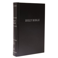 KJV, Pew Bible, Large Print, Hardcover, Black, Red Letter, Comfort Print: Holy Bible, King James Version