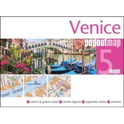 Venice PopOut Map: Pocket size, pop up city map of Venice