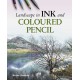 Landscape in Ink and Coloured Pencil