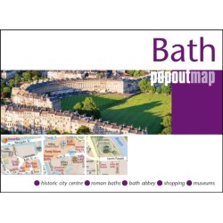 Bath PopOut Map - pocket size, pop up map of Bath city centre