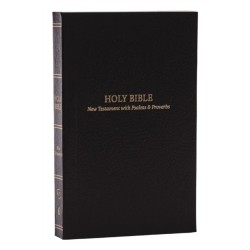 KJV Holy Bible: Pocket New Testament with Psalms and Proverbs, Black Softcover, Red Letter, Comfort Print: King James Version