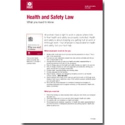 Health and safety law: what you should know foldable pocket cards (pack of 25): what you should know foldable pocket cards (pack of 25)