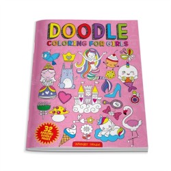 Doodle Coloring For Kids: Pink Edition