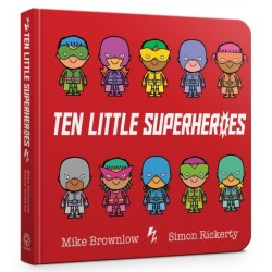 Ten Little Superheroes Board Book: Board Book