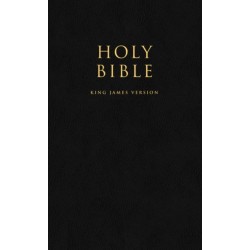 HOLY BIBLE: King James Version (KJV) Popular Gift & Award Black Leatherette Edition