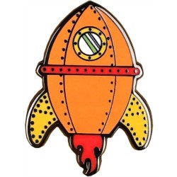 Rocket Pin Badge