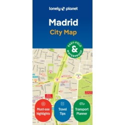 Lonely Planet Madrid City Map