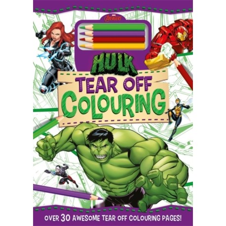 Marvel Avengers Hulk: Tear Off Colouring
