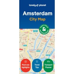 Lonely Planet Amsterdam City Map