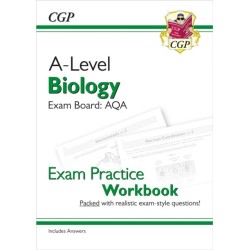 A-Level Biology: AQA Year 1 & 2 Exam Practice Workbook - includes Answers