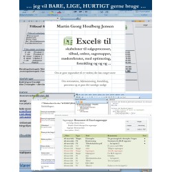 Excel til skabeloner ...: Excel til skabeloner til salgsprocesser, tilbud, ordrer, sagsmapper, mødereferater, med optimering, forenkling og og og ...
