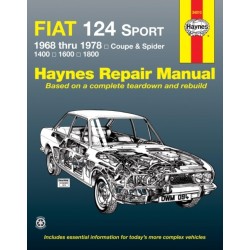 Fiat 124 Sport Coupe & Spider (1968-1978) Haynes Repair Manual (USA)