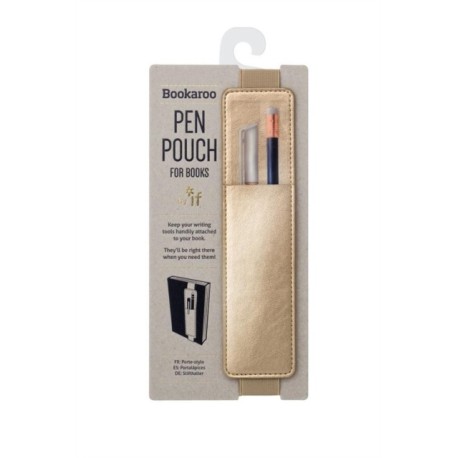 Bookaroo Pen Pouch - Gold