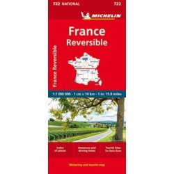 France - reversible - Michelin National Map 722