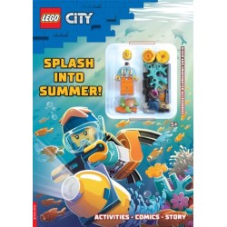 LEGO® City: Splash into Summer Activity Book (with diver LEGO minifigure and underwater accessories)