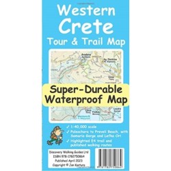 Western Crete Tour & Trail Super-Durable Map