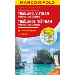 Thailand, Vietnam, Laos, Cambodia Marco Polo Map