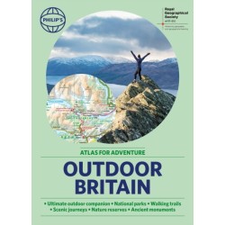 Philip's RGS Outdoor Britain: An Atlas for Adventure: A4 Paperback with handy flaps