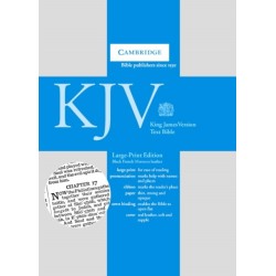 KJV Large Print Text Bible, Black French Morocco Leather, KJ653:T