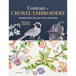 Contrast in Crewel Embroidery: Modern Designs on Light and Dark