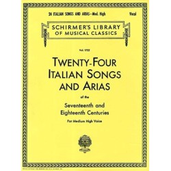 24 Italian Songs & Arias - Medium High Voice